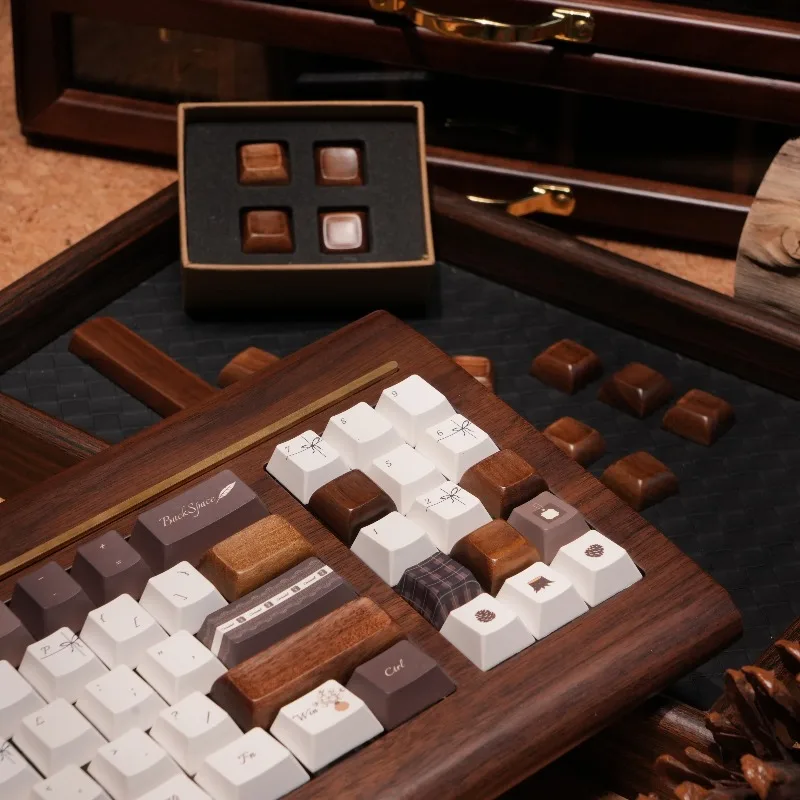 

Handmade Keycaps XDA Profile Key Cap 1U/1.25U/2U/6.25U Customized Solid Wood Keyboard Caps for Mechanical Keyboard Accessories