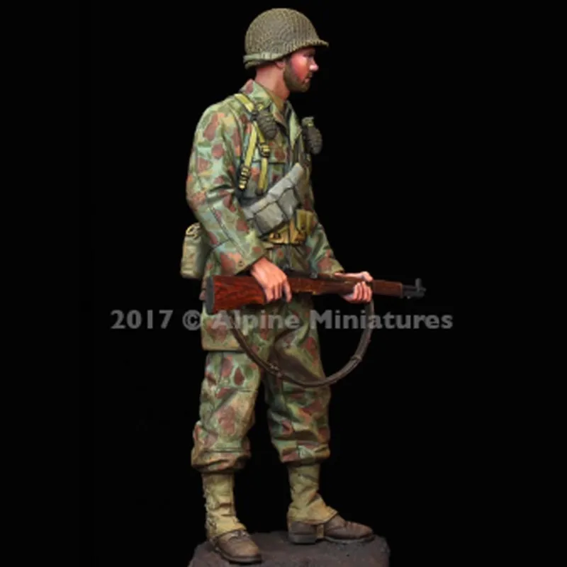 1/16 Resin Character Soldier Model Armored Infantry Gk White Model Handmade Unassembled And Unpainted Kit Toy Model view 4