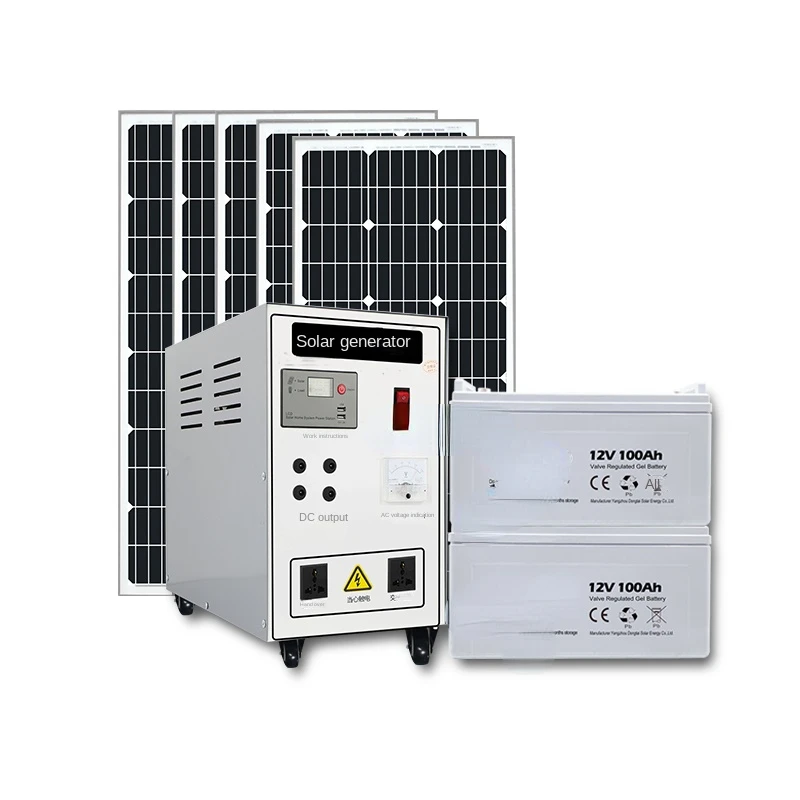 

Power generation system: household 220v panels, photovoltaic panels, a full set of high-power generators, all-in-one machine