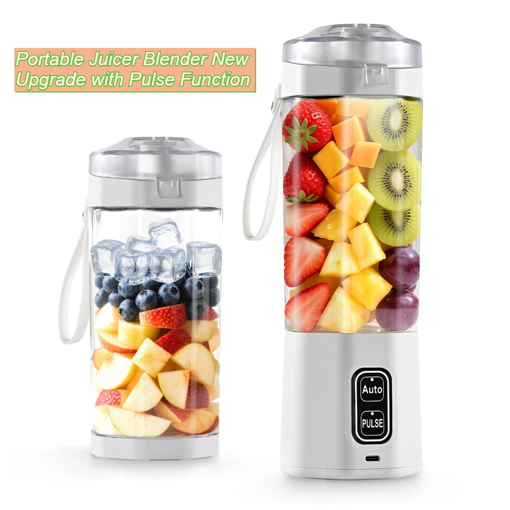 Portable Juicer Blender 360W High Power Mini Blender Cup with Pulse Function for Fruit Juice Home Travel Use