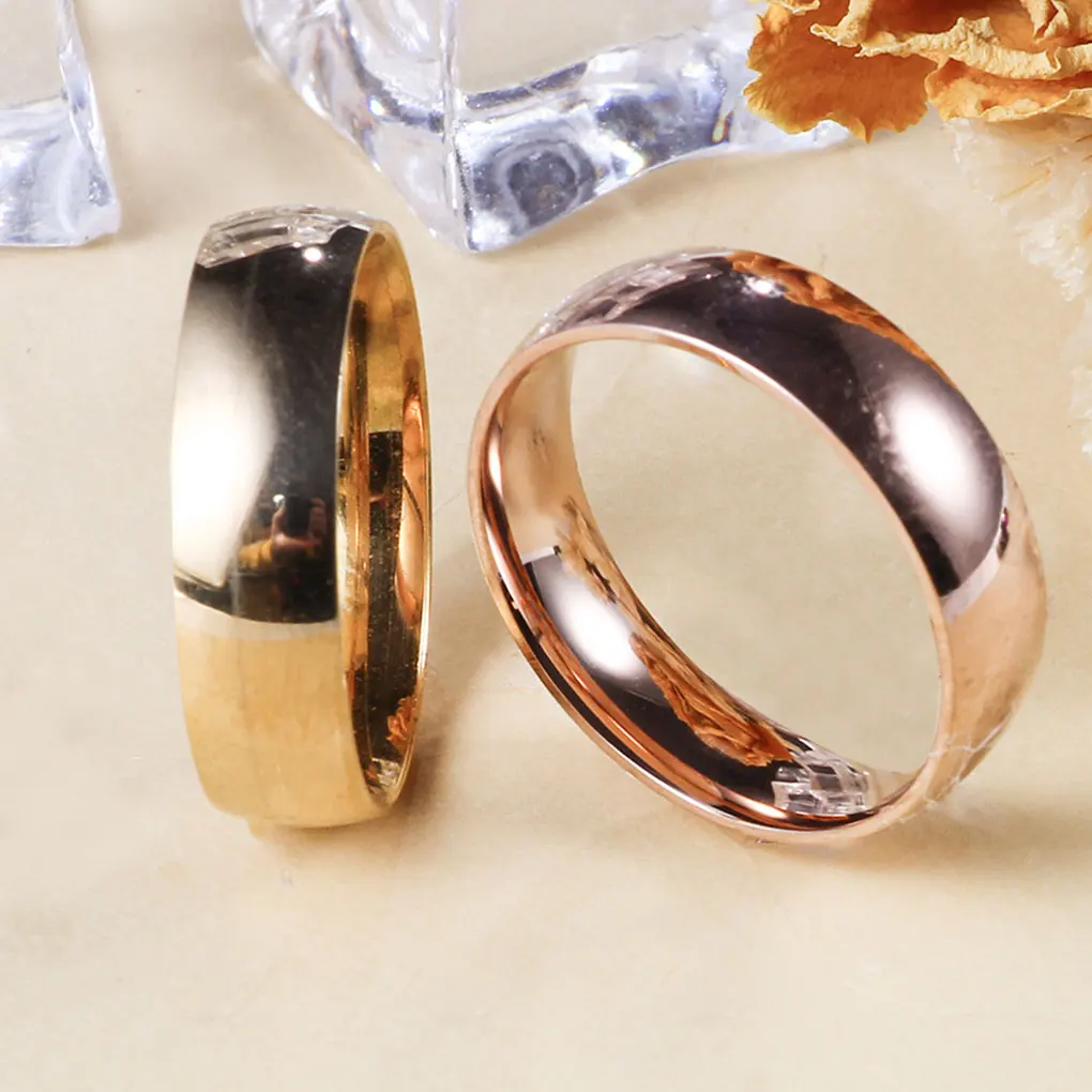 Ring Stainless Simple Sphere of Arc Stylish All-Match Rings Classic Retro Elegant Christmas Halloween Jewelry Male