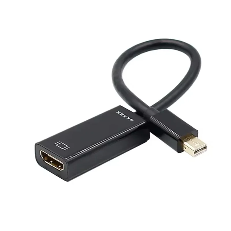 Mini DP DisplayPort to HDMI-compatible Adapter Cable 4K Mini DP to HDMI HDTV Female Converter Compatible for MacBook Air/Pro