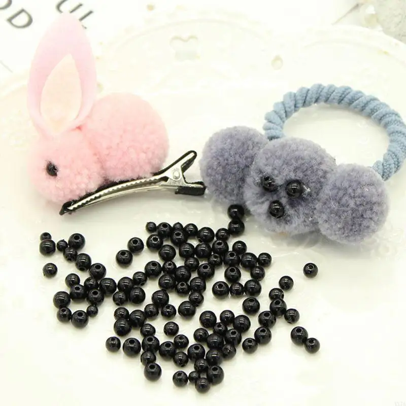 4X7A 100pcs 3-12mm Black Safety for Doll Eyes Sewing Beads For DIY Bear Stuffed