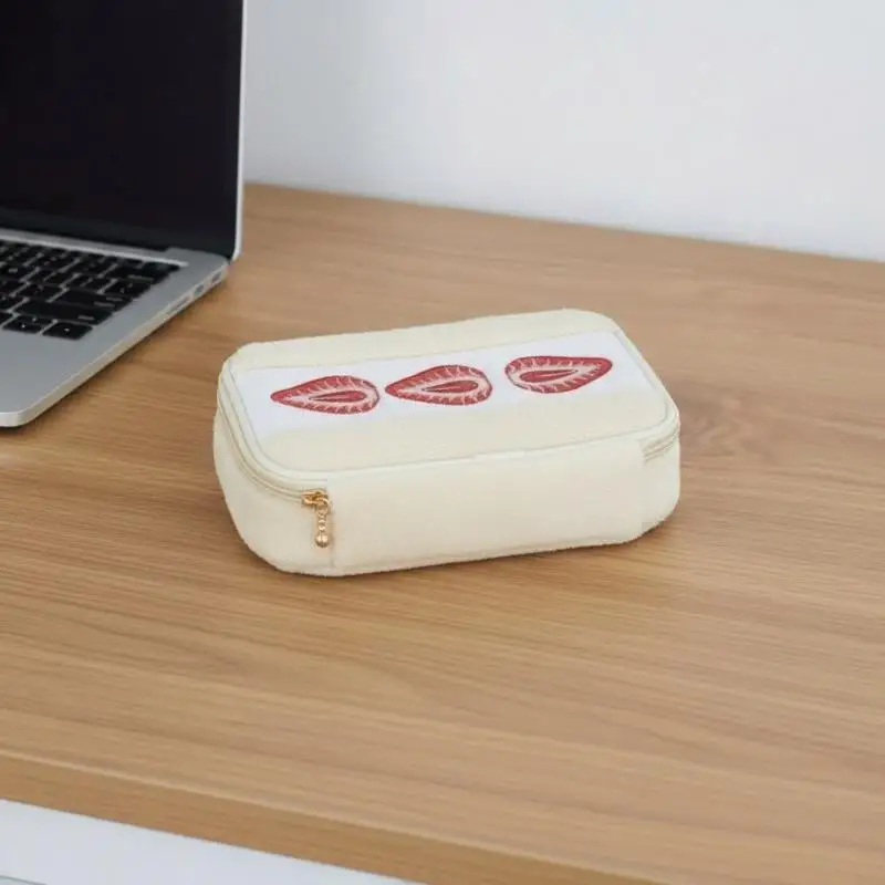 Bolsa de Maquiagem de Grande Capacidade, Organizador de Cosméticos Durável, Bolsa de Armazenamento Essencial para Viagens para Mulheres e Meninas