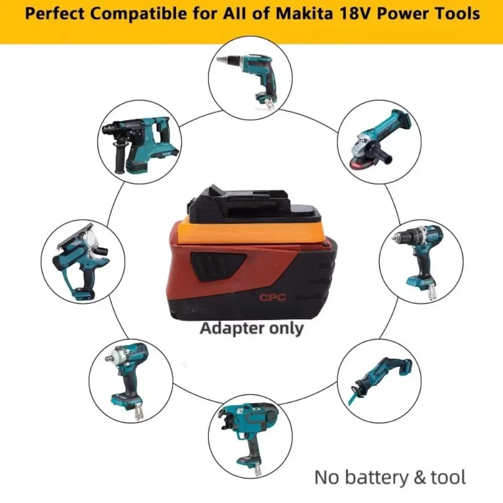 For Hilti Accessories Battery Adapter For Hilti B22 Battery Converting To Makita BL 18V Drill Bit Screwdriver TOOL Converter