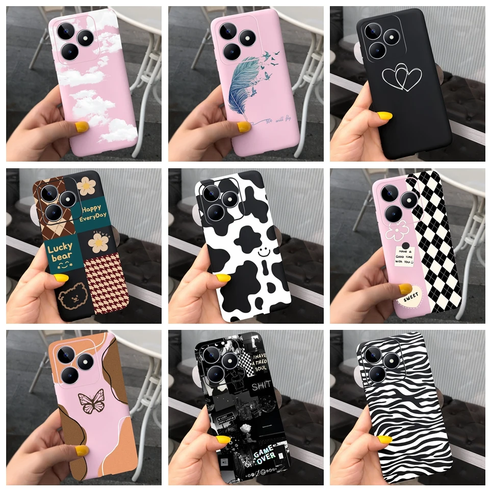 For Realme Note 50 Case Phone Cover Silicone Soft Matte Phone Case For Realme Note50 4G Back Cover Cases 6.74