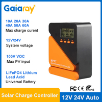 MPPT Solar Charge Controller 10A 20A 30A 40A 50A 60A PV Regulator 12V 24V Auto Solar Controller For Lead Aacid Lithium LiFePO4