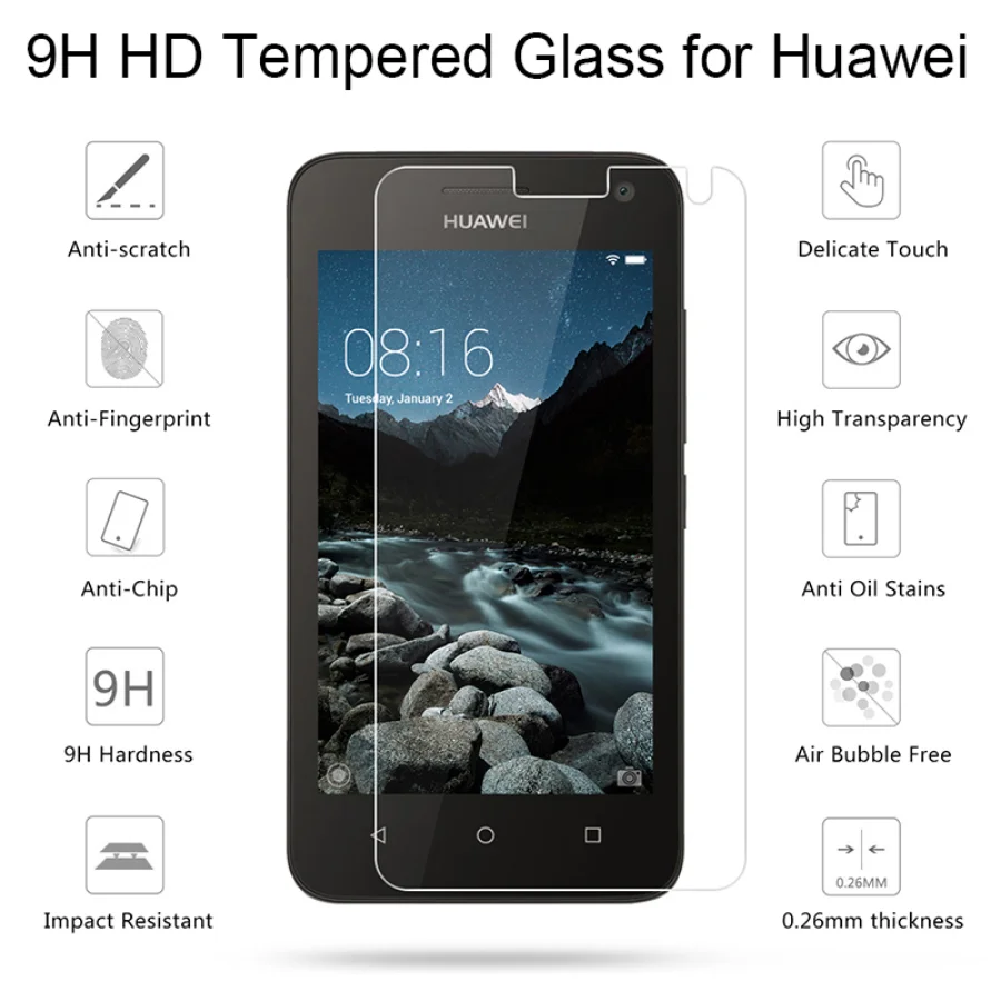 3 PCS 9H Protective Glass For Huawei P30 Lite P40 P20 Pro Tempered Glass For Huawei P8 P9 P10 Lite 2017 Screen Protectors