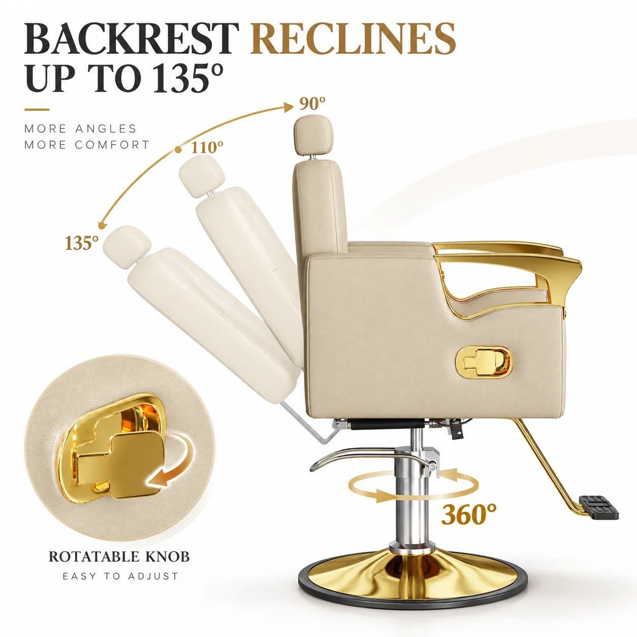 Barber Chair for Hair Stylists - view 4