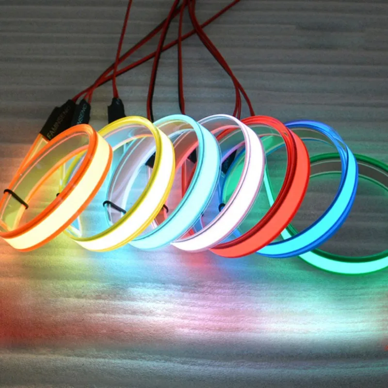 5*30cm EL LED Strip Light per luci al Neon flessibili fai da te Glow Rope decorazione per feste lampada a nastro USB 12V pannello di retroilluminazione della batteria