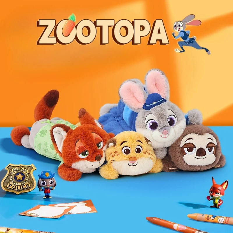 Zootopia Plushes مقلمة ديزني جوديث نيك أطفال مدرسة Kawaii القرطاسية حقائب جديدة النساء السفر ماكياج الحقيبة الأطفال هدية #1