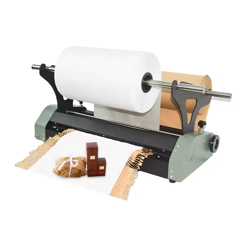 Professional Factory Automatic and Timing Mode Dispenser Cushion Packaging Void Fill Wrapping Honeycomb Kraft Paper Machine