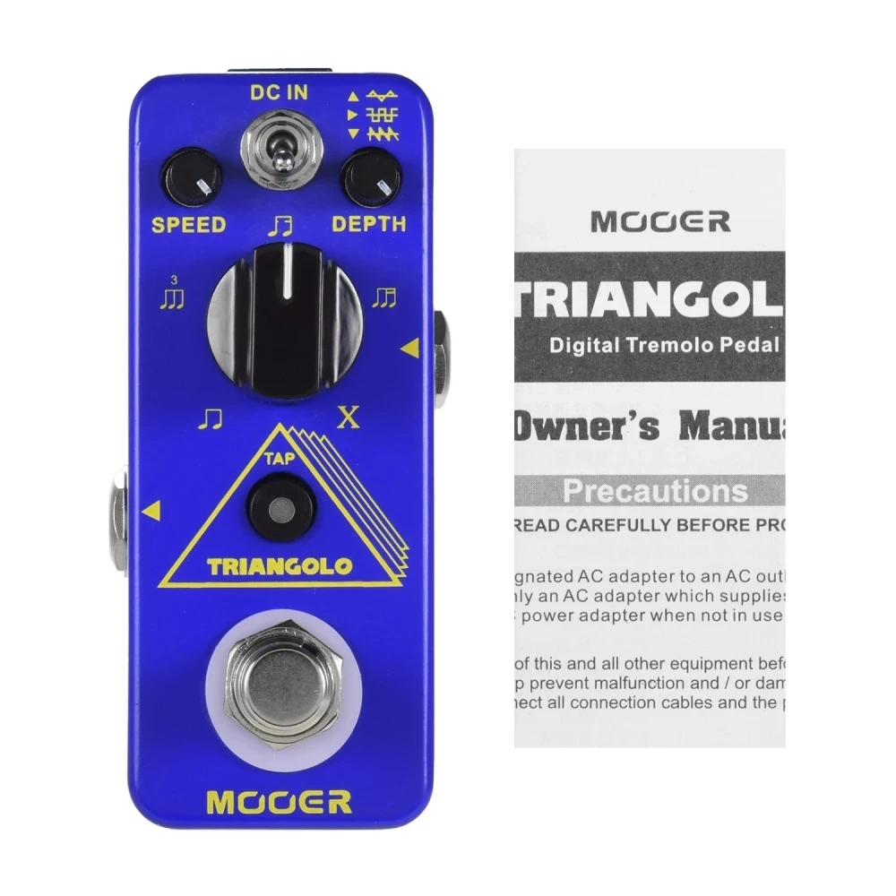 Mooer MTR3 Triangolo Digital Tremolo Pedal Electric Guitar Effect Pedal Full Metal Shell Micro Guitar Pedal