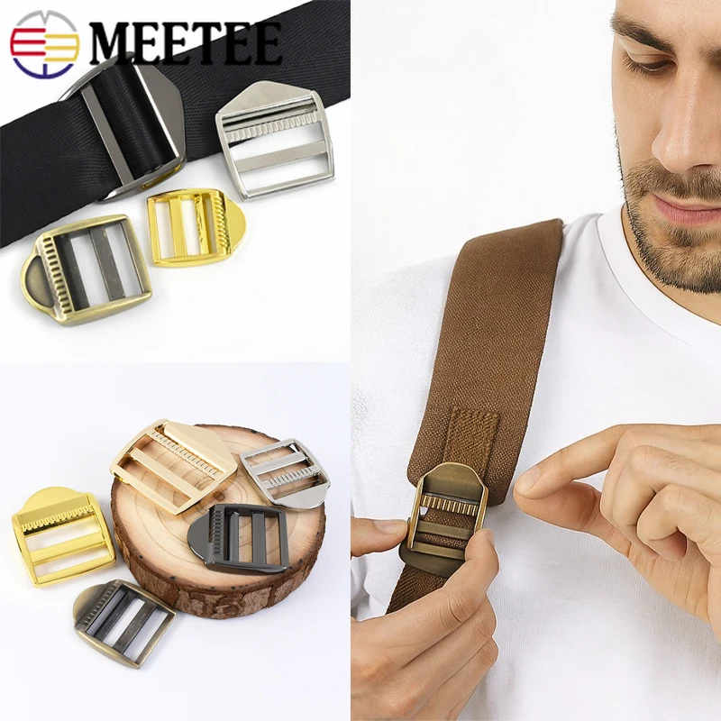 

5/10Pcs 20-38mm Metal Buckles Tri-Glide Slider Clasp Pet Collar Adjustable Buckle Bags Strap Fastener Accessories for Handbags