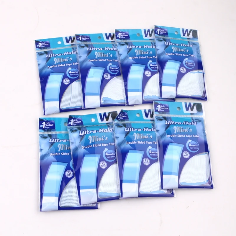 1 pack 72 TABS 8.6*2.2cm Blue Ultra hold tape lace front tape double sided Tape for toupee wig adhesive last 4 weeks