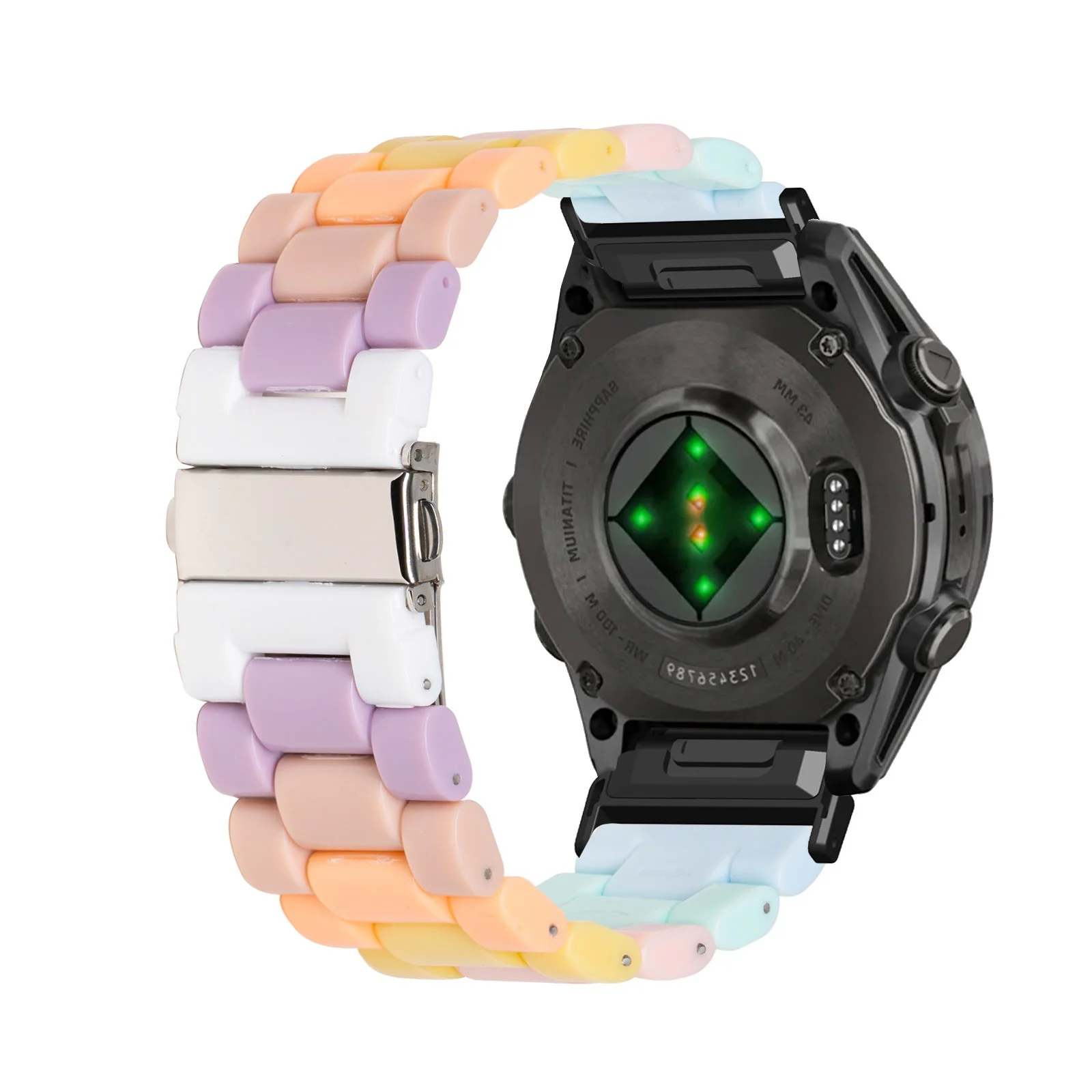 

Acrylic Strap Bands for Garmin Fenix 7S Solar/7S Sapphire Solar/Epix Pro 42mm/Epix Gen 2 42mm Band, Adjustable Color Strap