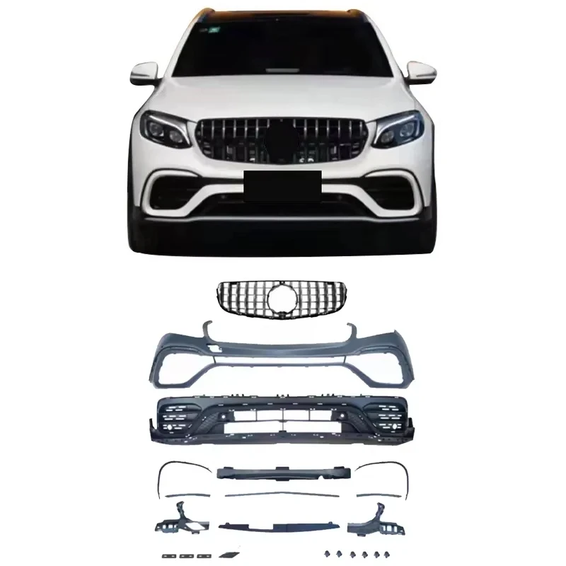 

New Plastic Body Kit for GLC260L/GLC300L 2015-2019 Front Bumper/Rear Diffuser/Lip Upgrade