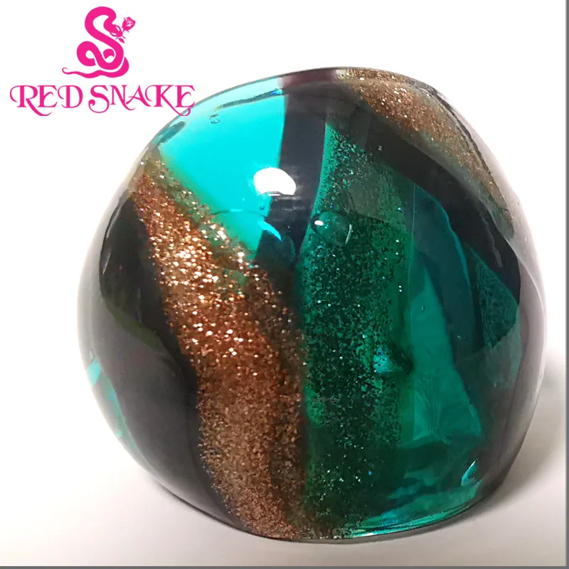 

RED SNAKE Brand Fashion Ring Handmade Murano Glass Multifarious Rings RSMG0000#119