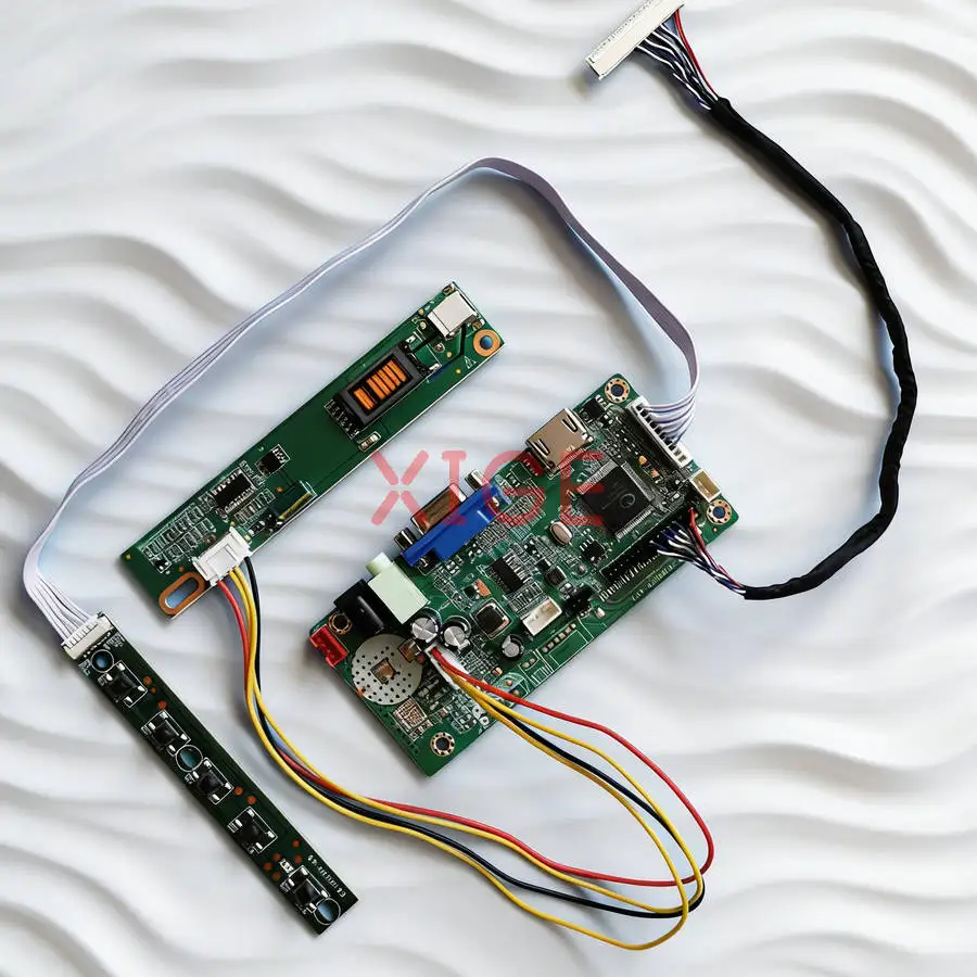 LCD Monitor Controller Drive Board Fit LP171WX2 QD17TL02 LP171WP4 LP171W01 HDMI+VGA 1-CCFL 1440*900 LVDS 30-Pin 1440x900 DIY Kit