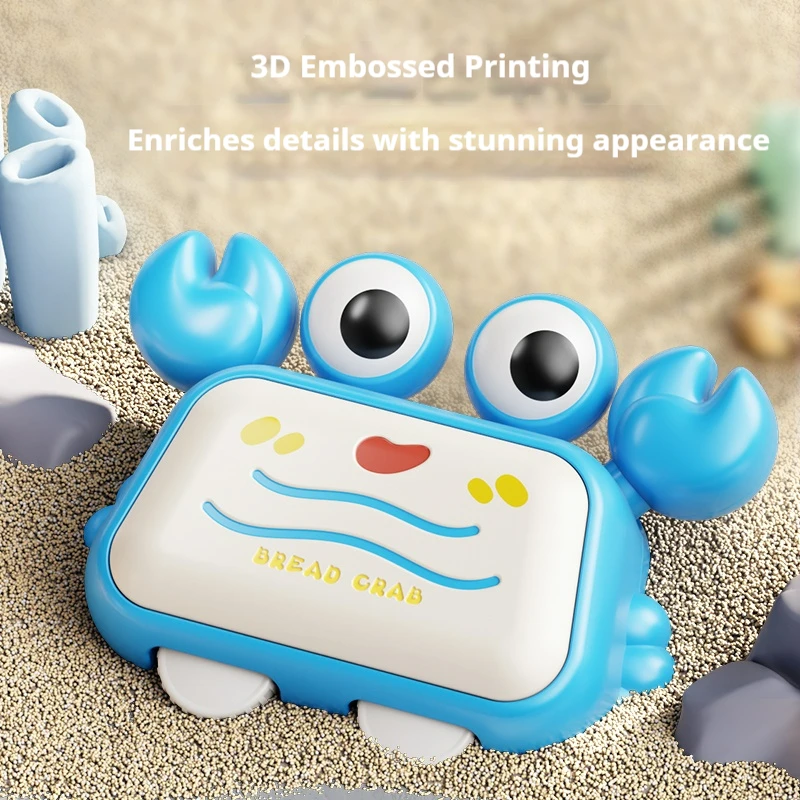 Doppia forza che cammina granchio strisciante Giocattoli sensoriali per bambini Apprendimento infantile Sviluppo strisciante Tempo interattivo della pancia per bambini