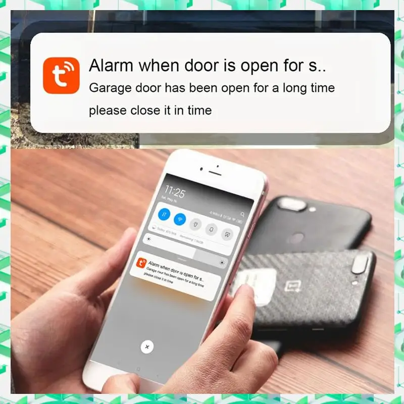 

FIZP Tuya WIFI 2.4G умный контроллер открывания гаражных ворот открывается и закрывается за помощью приложения для телефона, совместимая с Alexa и Google Home