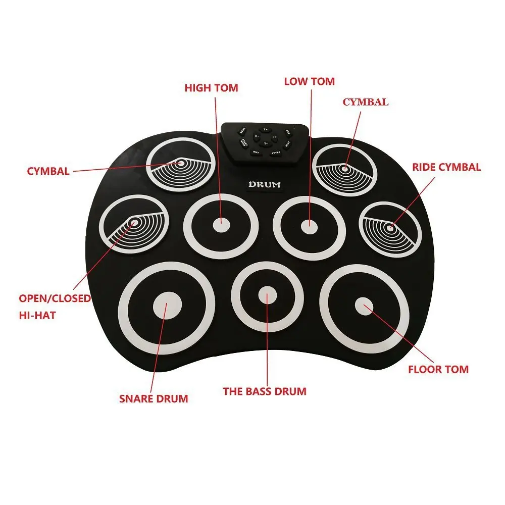 

Percussion Pad Electronic Drums Module Musical Instrument Professional Electronic Drum Set System Bateria Musical Drum Trigger