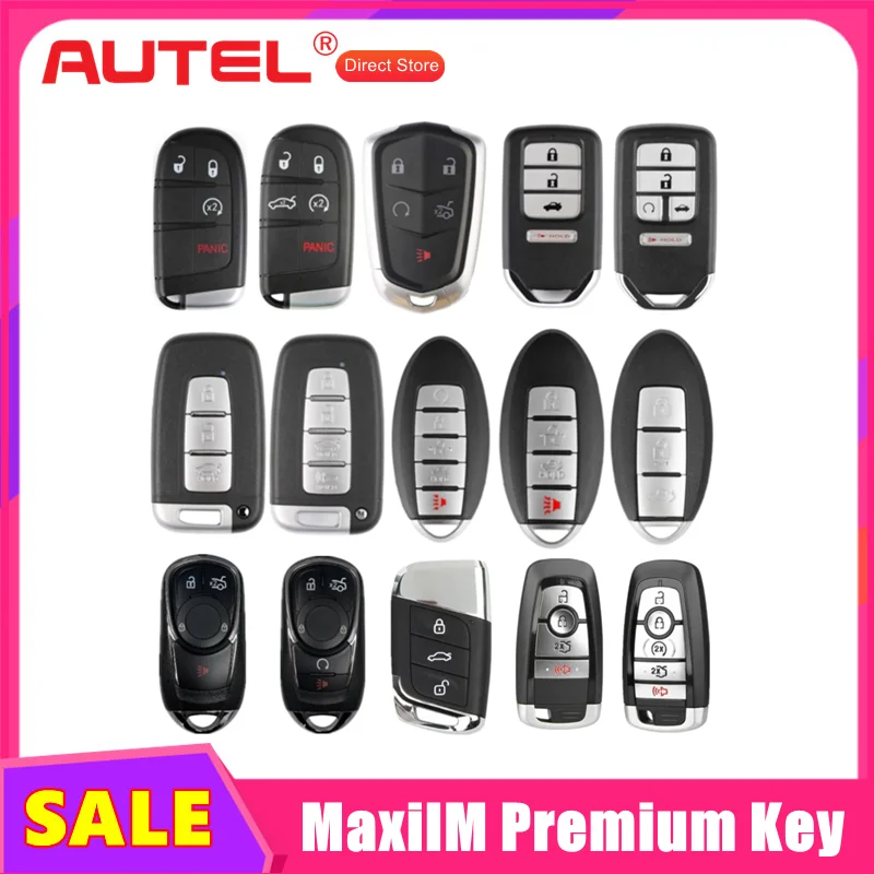 

AUTEL MaxiIM Premium Universal Smart Key for Chrysler/Cadillac/Honda/Hyundai/Nissan/VW/Ford used with KM100 IM508s IM608 PRO