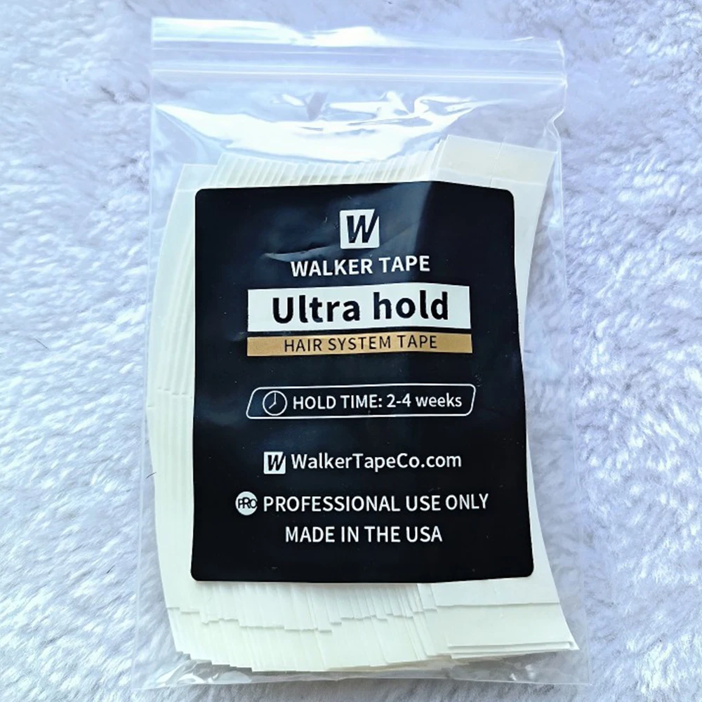 36 ชิ้น/ถุง Double-Sided Ultra Hold TAPE กาวผมระบบเทปกาว Hold Bonding กาวสําหรับ Salon ลูกไม้ระบบ Toupee กาว