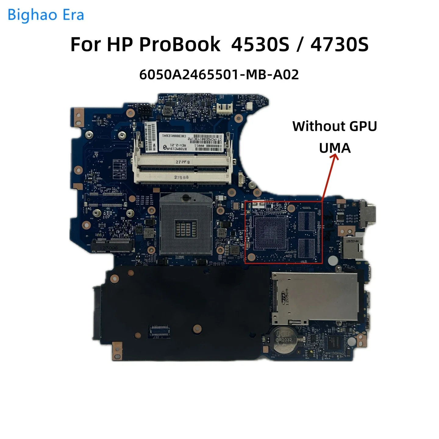 

Материнская плата для ноутбука ProBook 4530S 4730S с HD6490M 512 МБ/1 ГБ-GPU 6050A 2465501 -MB-A02 670794 -001 670795 -001 658343 -001