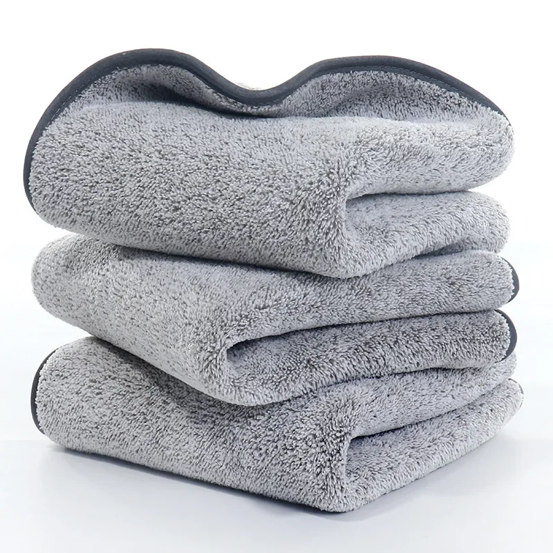 Car Wash Towel Microfiber 75x35cm Thick Plush Care Detailing Super Absorption Vehical Whole Body Accessories