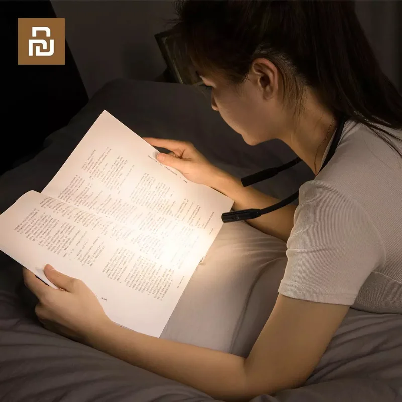 Youpin OPPLE LED Wearable Reading Book Light 4000K Warm White USB Rechargeable Night Lights Flexible Lamp Protable Flashlights