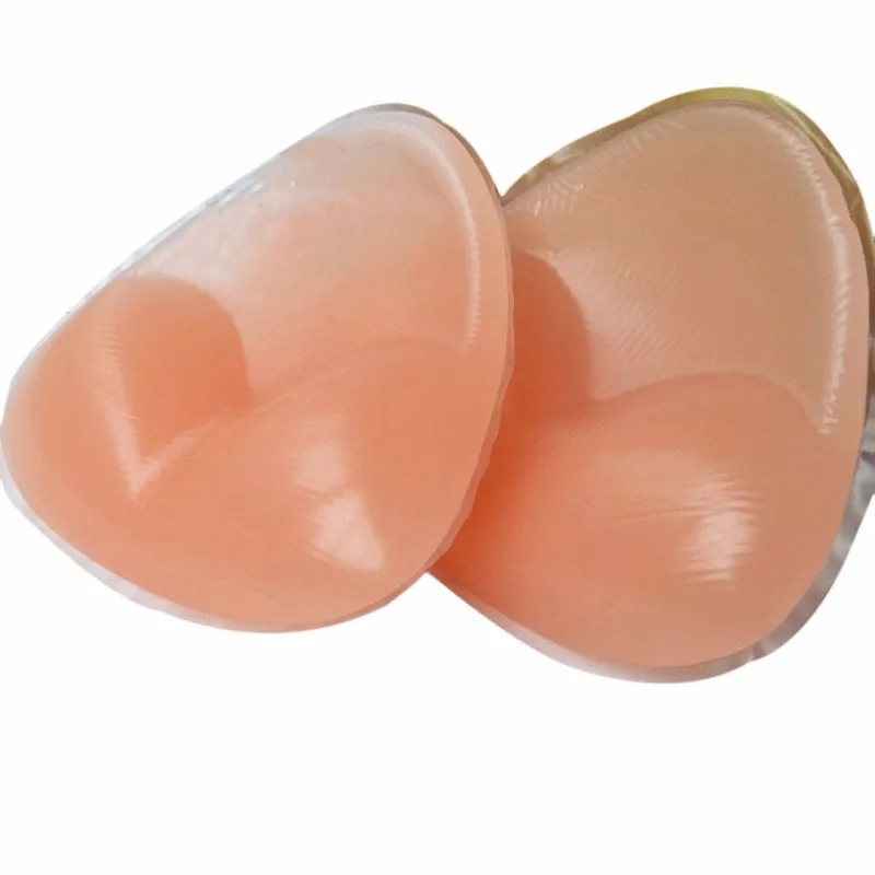 Push Up Silicone Bra Pads Invisible Breast Enhancer Triângulo Biquíni Swimsuit Push Up Sutiã, Almofada Invisível, Lingerie, Dropship, 1 Par