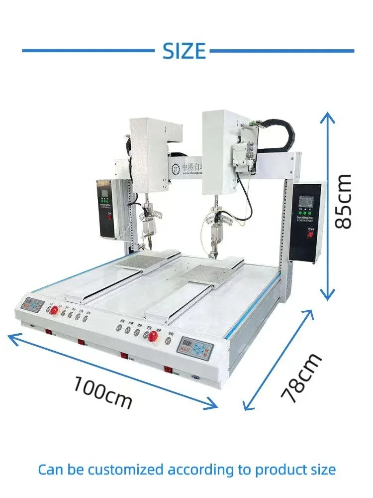 Factory Durable Dual Automatic High Speed Spot Welding Machine Electronic Bonding Ro bot Tin Soldering Station Soldering Machine