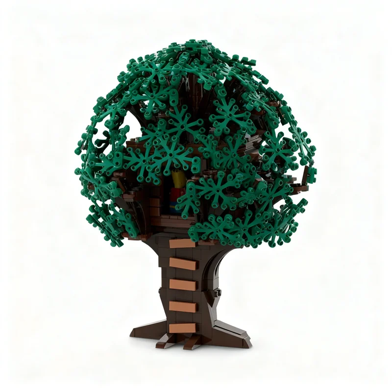 877-pezzi-moc-la-casa-sull'albero-di-bart-modello-dei-simpson-blocchi-da-costruzione-regalo-di-natale-idea-creativa-per-bambini-kit-fai-da-te