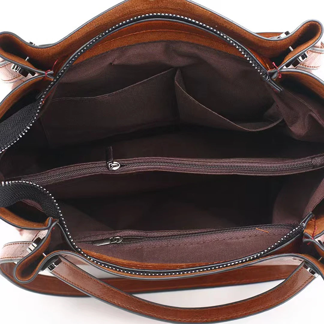 Torba retro o dużej pojemności, jednolity kolor, minimalistyczna torebka, modna i wszechstronna, damska jedna torba na ramię crossbody