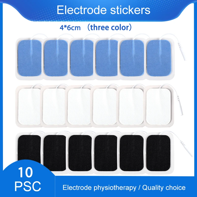 Self Adhesive Gel Electrode Pad Non-woven EMS Electrode Pads 2.0mm Plug Electrodes Physiotherapy Slimming Massager Patch