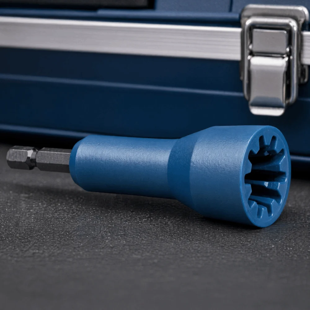 Spin 1/4in Chuck Wire Nut Twister Blue/Black Design Wire Twisting Tool Universal Wire Connector Driver For Drill Use