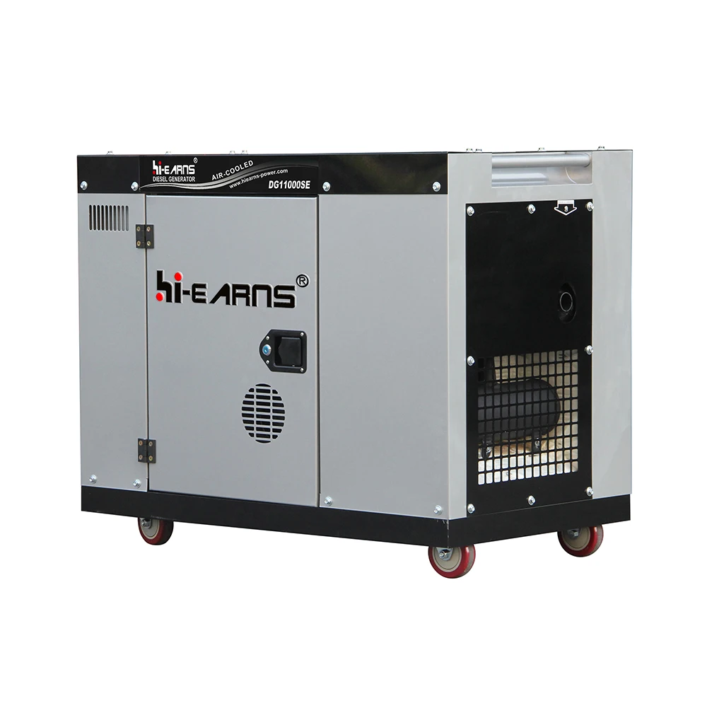 Single phasee 8kw 198 engine air cooled silent type die·sel generator price