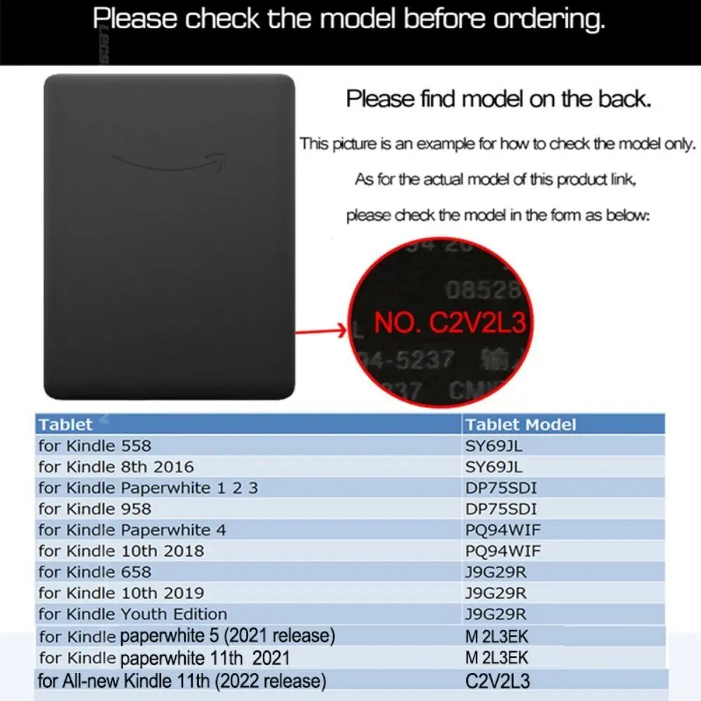 All New Transparent Protective Shell 11th Generation 2022 E-book Reader Case Back Cover For Kindle Paperwhite 1/2/3/4/5