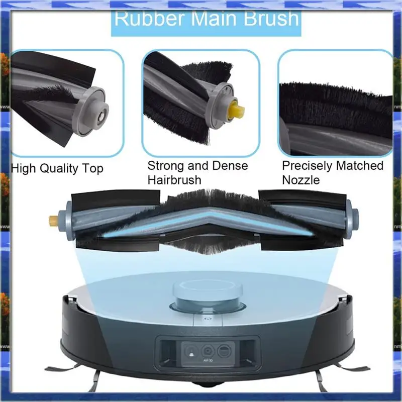 AS59 - Ecovacs Deebot X1 TURBO X1 OMNI T10 Plus T10 Omni/TURBO ロボット掃除機用 メインサイドブラシ Hepaフィルター