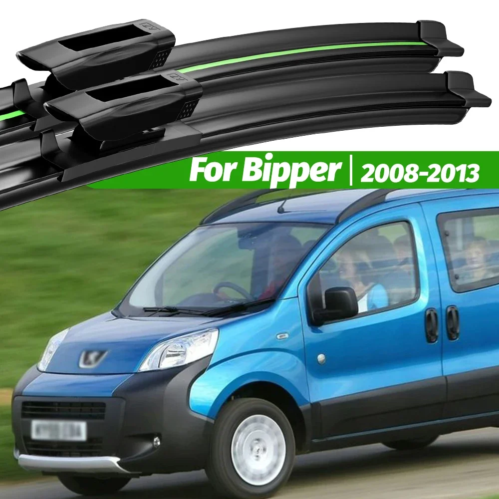 

For Peugeot Bipper 2008-2013 2pcs Front Windshield Wiper Blades 2009 2010 2011 2012 Windscreen Window Accessories