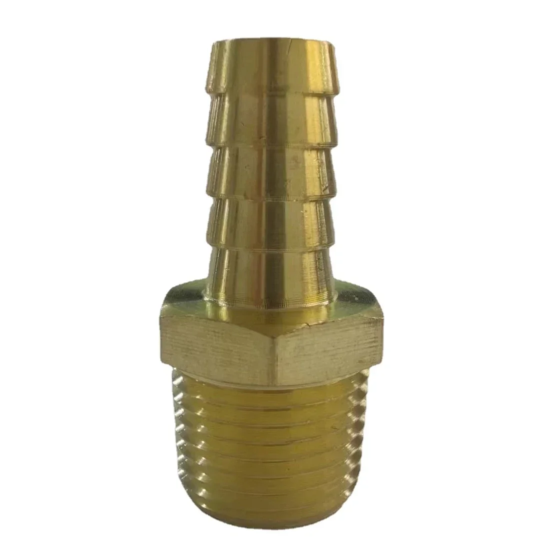 Adaptador de conector de tubería de latón NPT Macho y hembra, 1/8 ", 1/4", 3/8 ", 1/2", 3/4 ", 1/8", 3/4 ", manguera de lengüeta, agua, Gas y combustible