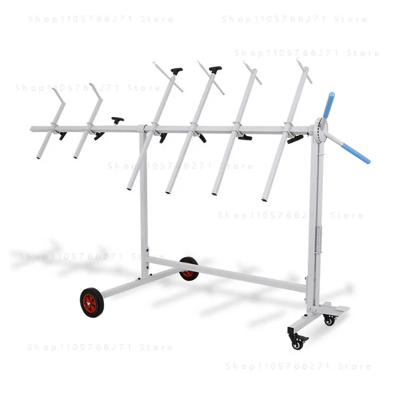 Multifunctional Rotating Paint Stand, Sheet Metal Painting Special Bracket for Car Bumper Door & Mobile Tool Hanging Shelf