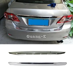 Car Stainless Steel/ABS Rear Door Tailgate Frame Plate Trim Lamp Trunk For Toyota Corolla Altis 2008 2009 2010 2011 2012 2013