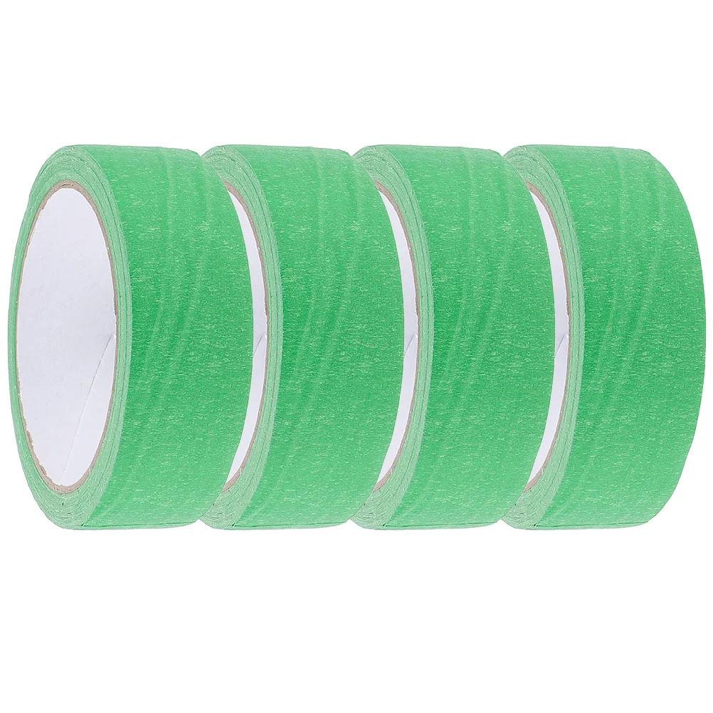 4 Rolls Masking Tape Drafting Glue Low Tack Labeling Paper DIY Crafts White Out