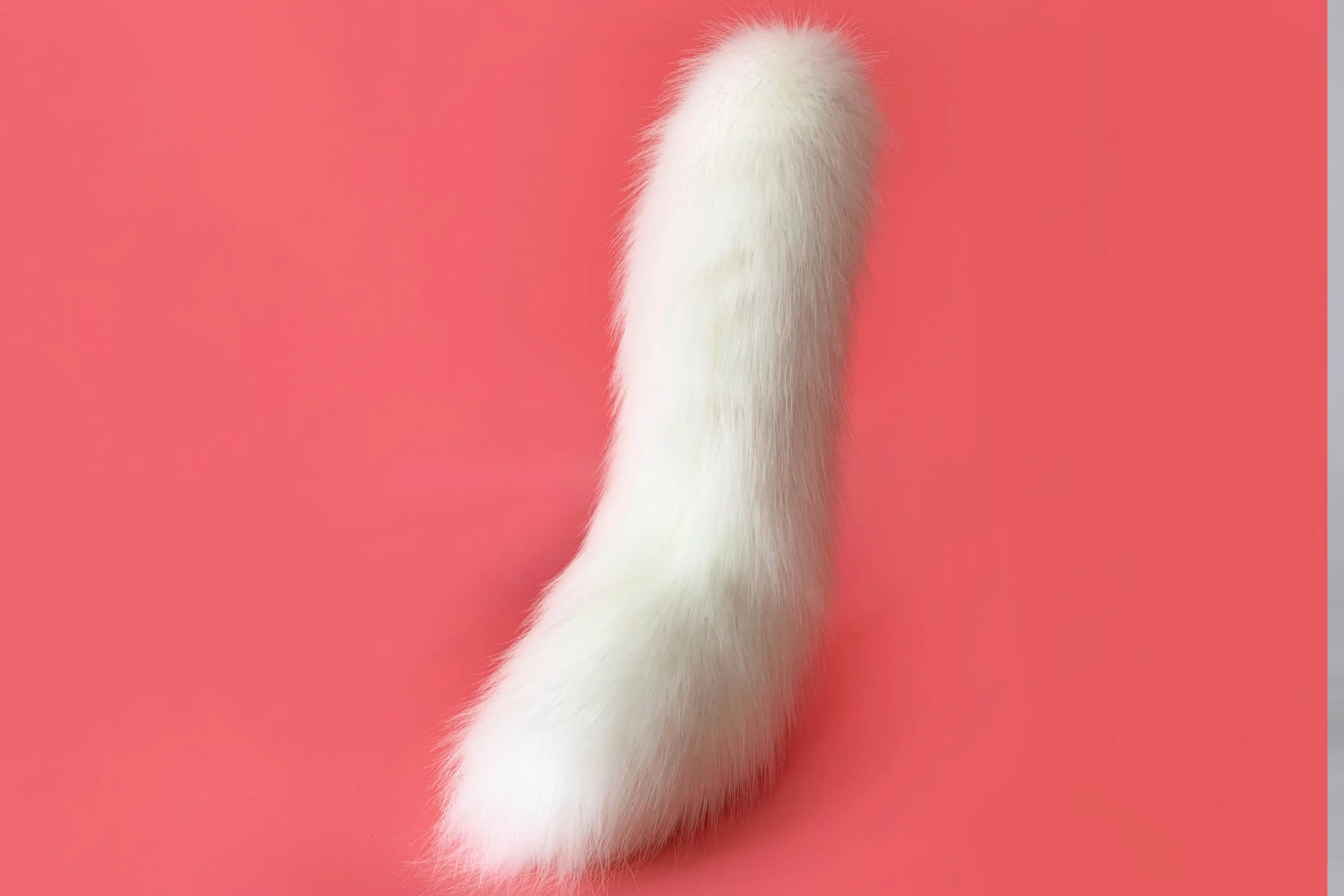 Cute white fox ears and tail set, dog cosplay costume, animal ear headband, faux fur tail, Halloween accessory, anime convention 6