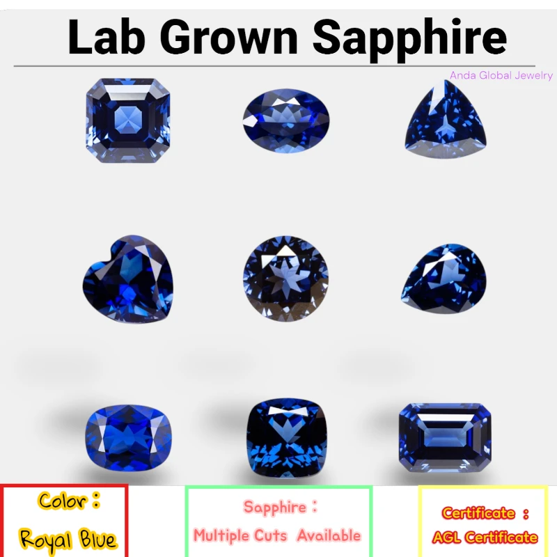 L-Lab Grown Sapphir… - image