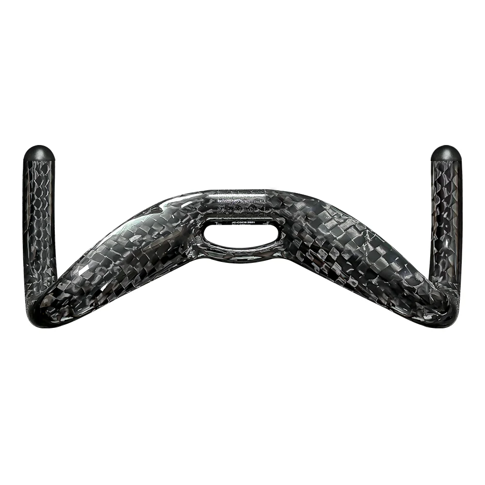 BALUGOE Carbonfaser-Fixed-Gear-Wettkampf-Fahrradlenker 12K Glänzende Textur Bahnrad TT Lenker 2027 UCI Neue Regeln – Detail 12