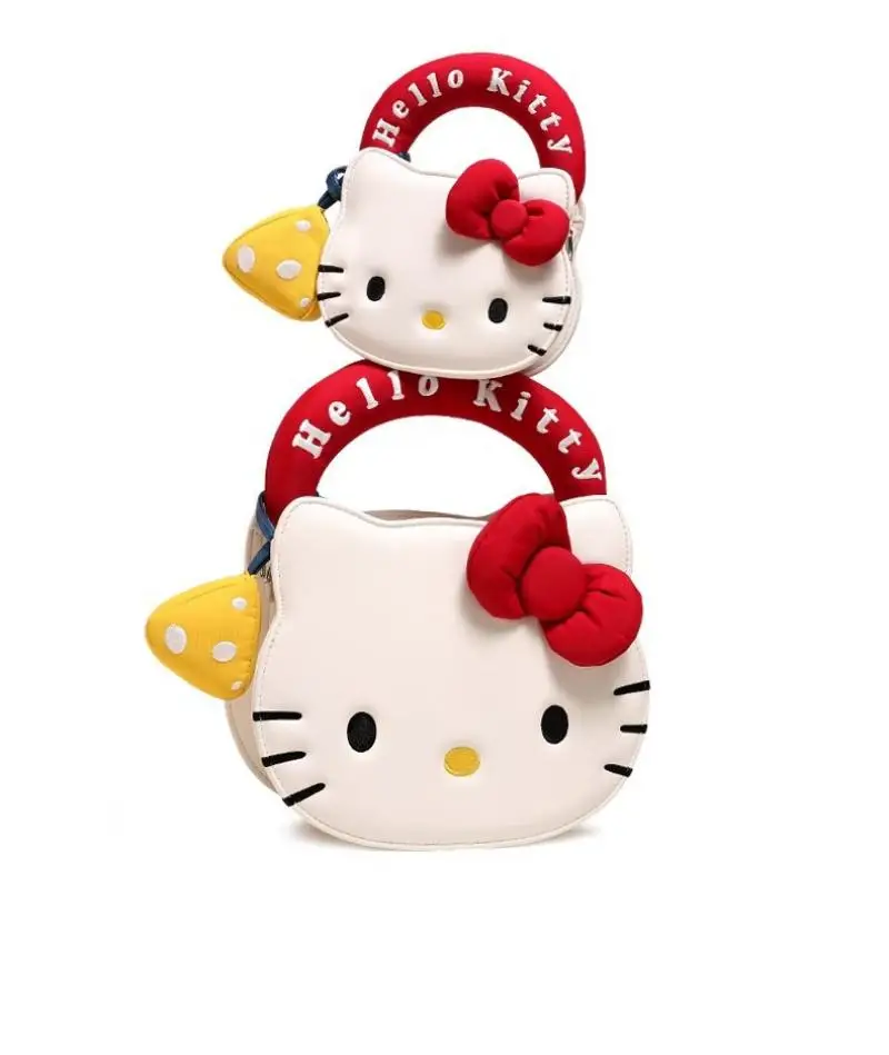

New Sanrio Hellokitty Bow Series Cartoon Backpack Crossbody Bag Kawaii Handbag Children's Birthday Gift Couple Gift