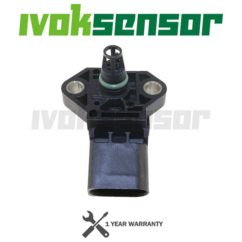 MAP Sensor Manifold Absolute Intake Air Temp Turbo Boost Pressure For Audi A8 Q7 TT 2.0L 2.5L 3.0L 0281002977 03G906051E